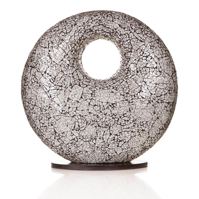 Tafellamp Glass White Donut by VillaFlor