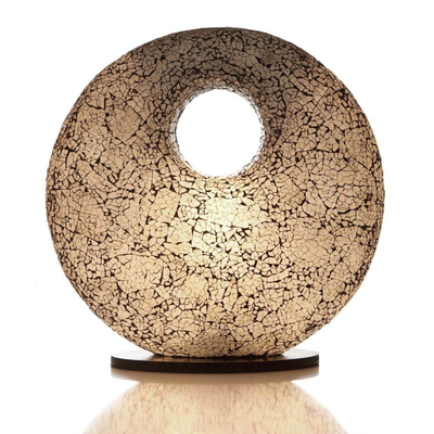 Tafellamp Glass White Donut by VillaFlor