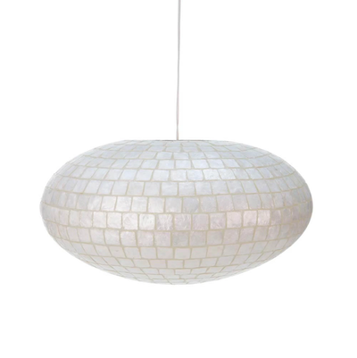 Hanglamp Moni White UFO M by VillaFlor