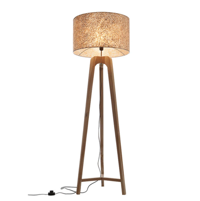 Lampenkap Wangi Gold Cilinder in 3 maten by VillaFlor