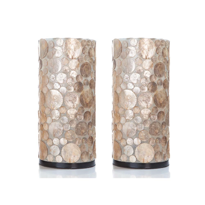 Tafellamp Coin Gold Cilinder set 2 in twee maten by VillaFlor