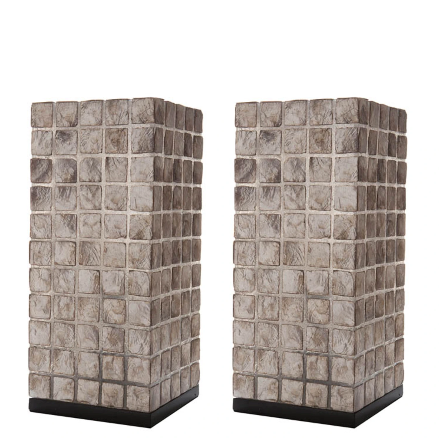 Tafellamp Moni Gold Vierkant set 2 in twee maten by VillaFlor