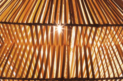 Hanglamp Rattan Laut, in 2 kleuren by VillaFlor