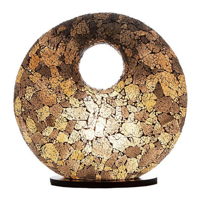 Tafellamp Glass black/gold Donut by VillaFlor