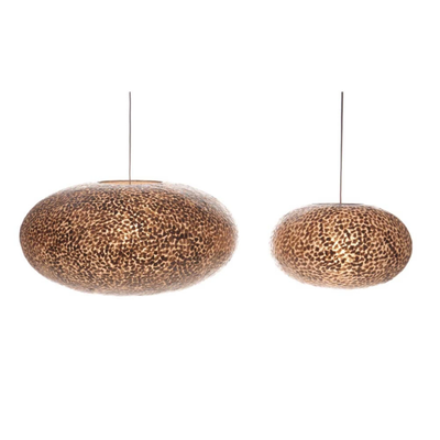Hanglamp Wangi Gold UFO in twee maten by VillaFlor