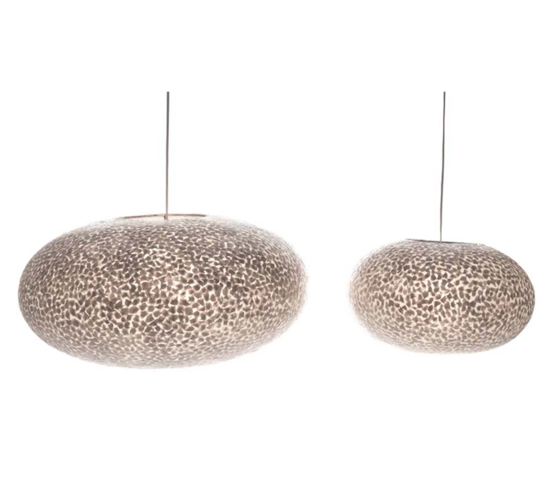 Hanglamp Wangi White UFO in 2 maten by VillaFlor