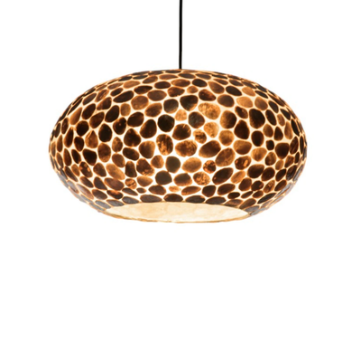 Turtle Gold UFO Hanglamp met open onderzijde - 2 maten by VillaFlor