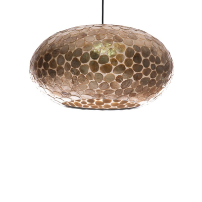 Turtle Gold UFO Hanglamp met open onderzijde - 2 maten by VillaFlor