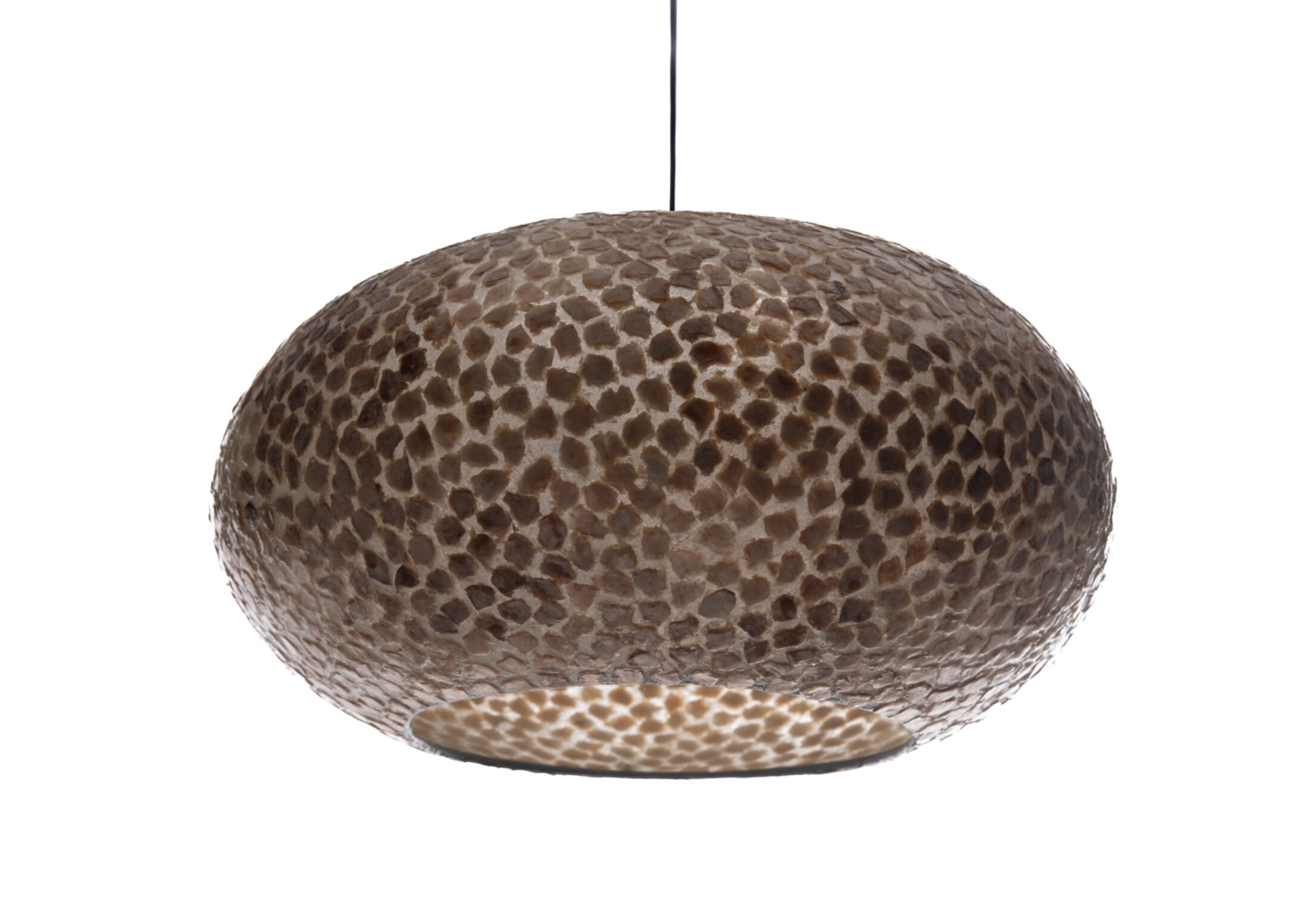 Wangi Gold UFO Hanglamp met open onderzijde - 2 maten - depauwwonen