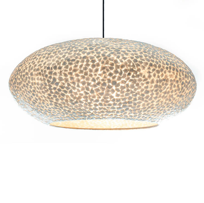 Wangi White UFO Hanglamp met open onderzijde - 2 maten by VillaFlor