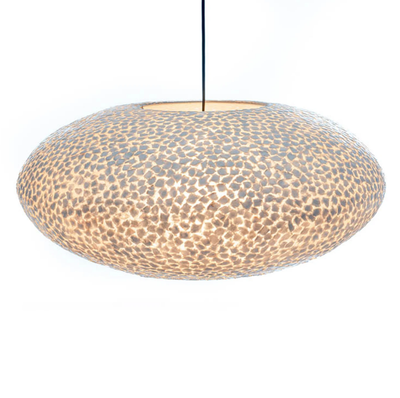 Wangi White UFO Hanglamp met open onderzijde - 2 maten by VillaFlor