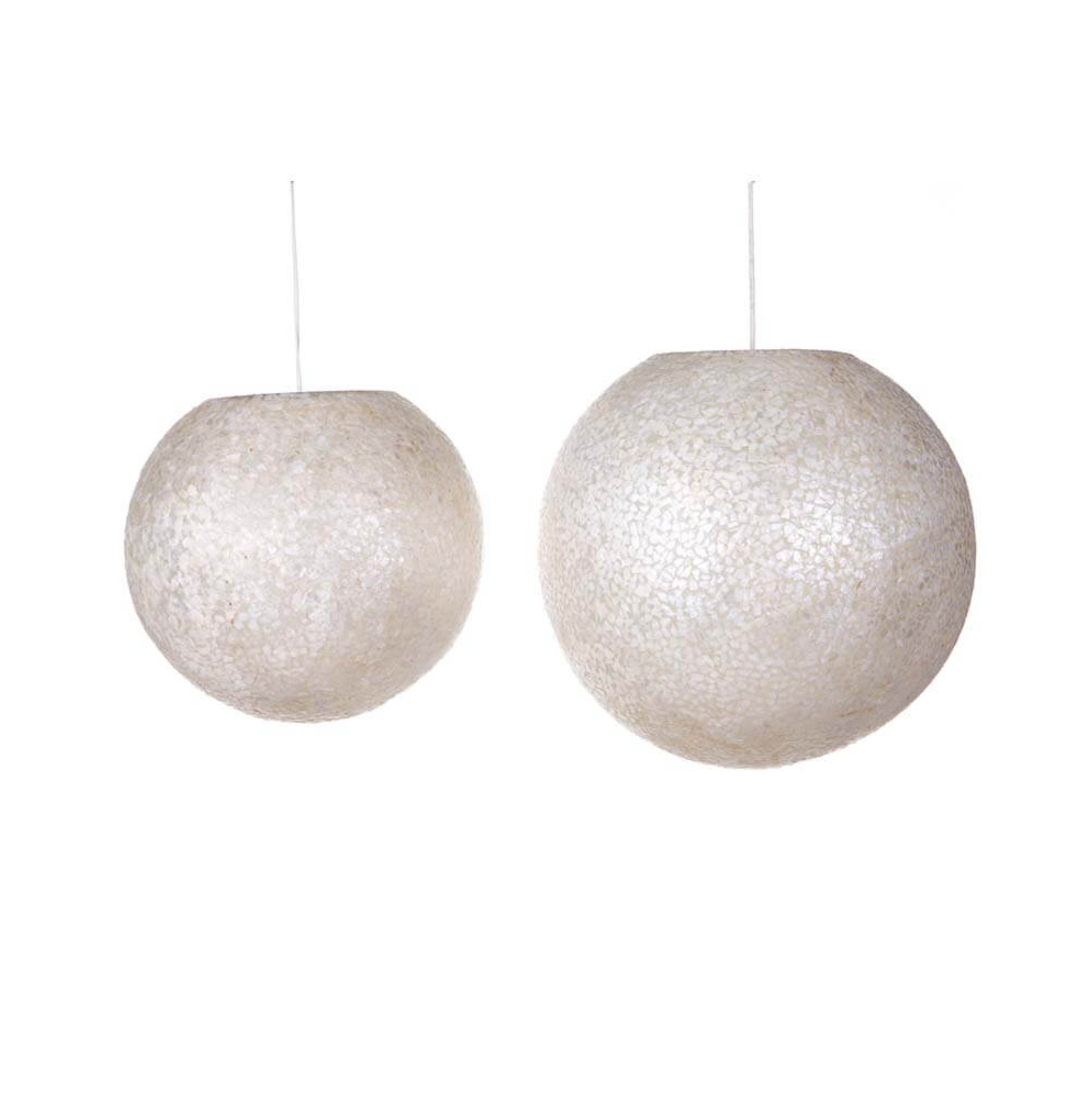 Hanglamp Wangi White Ball in twee maten - depauwwonen