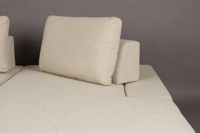 Bankstel Shelly Off-White Right Chaise Longue by Dutchbone