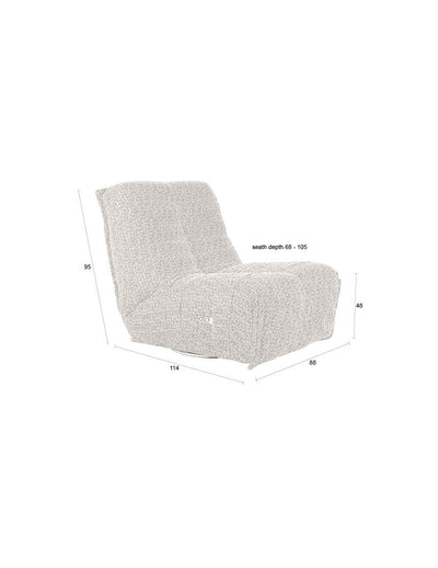 Fauteuil Hamilton Recliner Cappuccino by Dutchbone