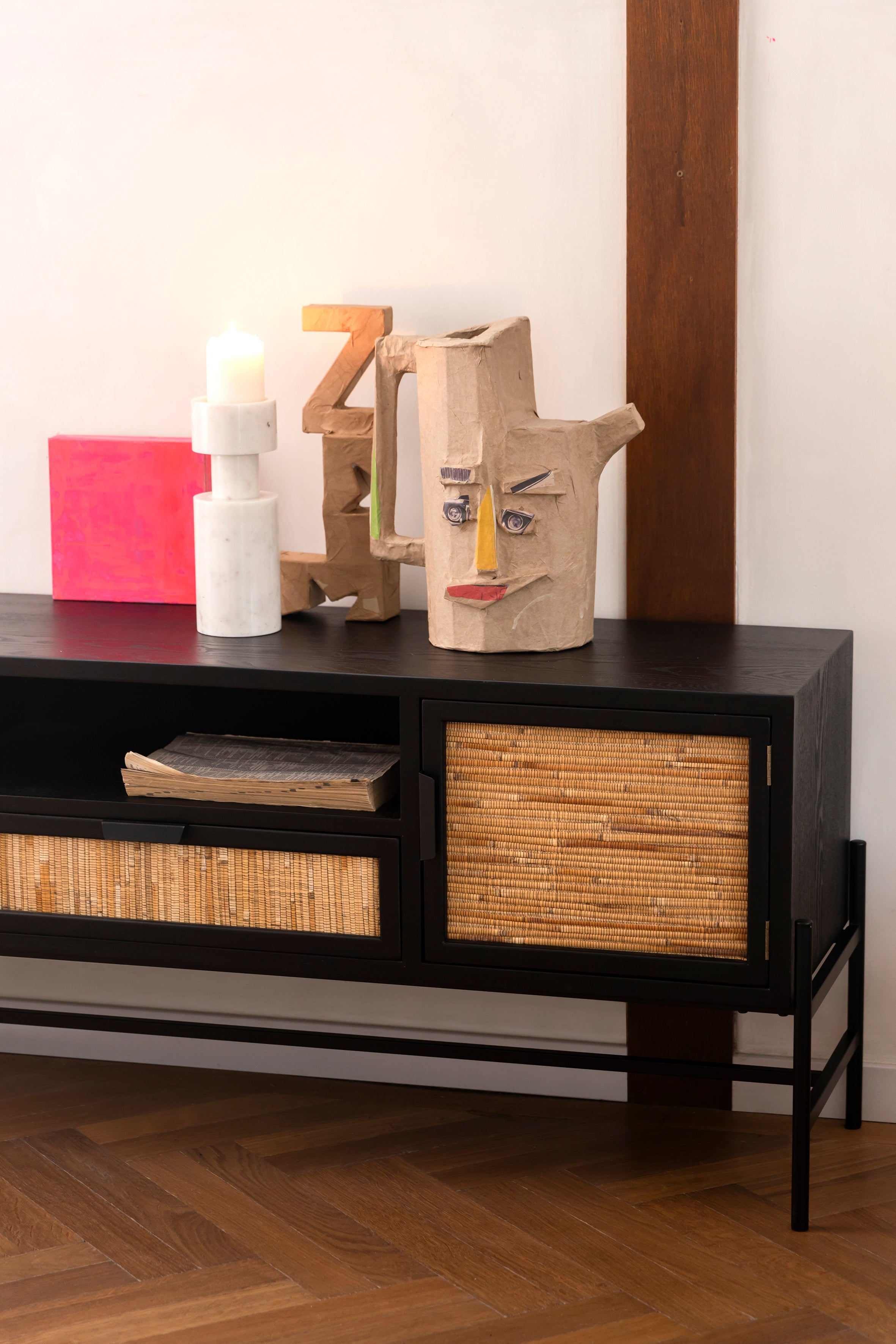 Candle Holder Paros White