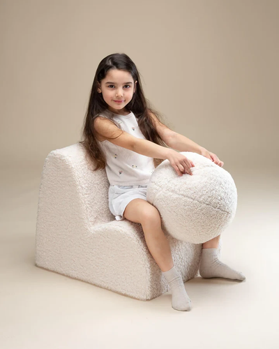 Kinderfauteuil Cloud Cream White by WigiWama