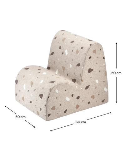 Kinderfauteuil Cloud Terrazzo Sand by WigiWama
