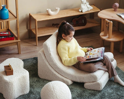 Kinderfauteuil Moon Cream White by WigiWama
