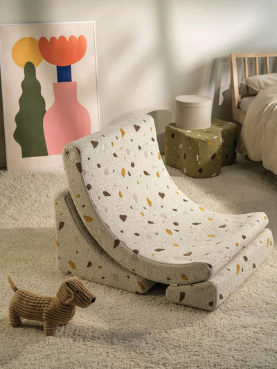 Kinderfauteuil Moon Terrazzo Marmer by WigiWama