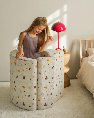 Kinderfauteuil Moon Terrazzo Marmer by WigiWama