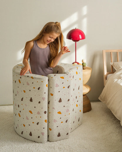 Kinderfauteuil Moon Terrazzo Marmer - depauwwonen