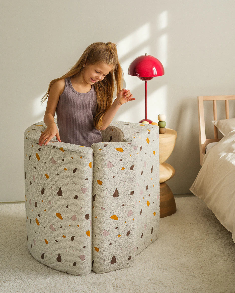 Kinderfauteuil Moon Terrazzo Marmer - depauwwonen