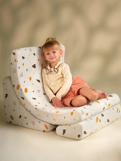Kinderfauteuil Moon Terrazzo Marmer by WigiWama