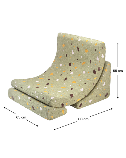 Kinderfauteuil Moon Terrazzo Moss - depauwwonen