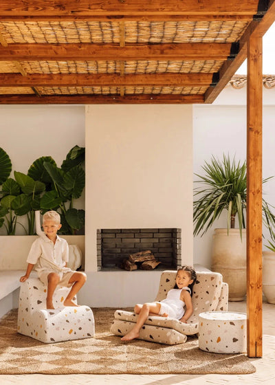 Kinderfauteuil Moon Terrazzo Sand by WigiWama