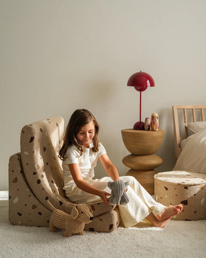 Kinderfauteuil Moon Terrazzo Sand - depauwwonen