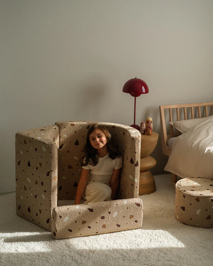 Kinderfauteuil Moon Terrazzo Sand - depauwwonen