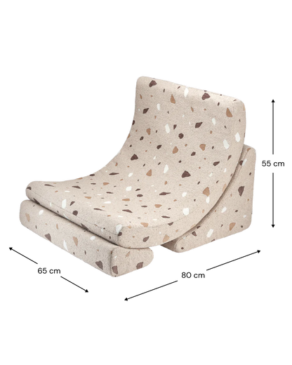 Kinderfauteuil Moon Terrazzo Sand - depauwwonen