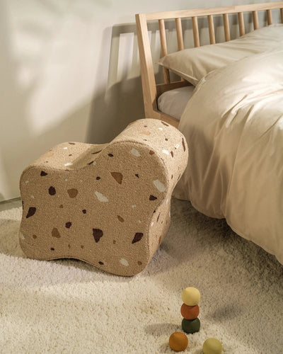 Poef Cloud Terrazzo Sand by WigiWama
