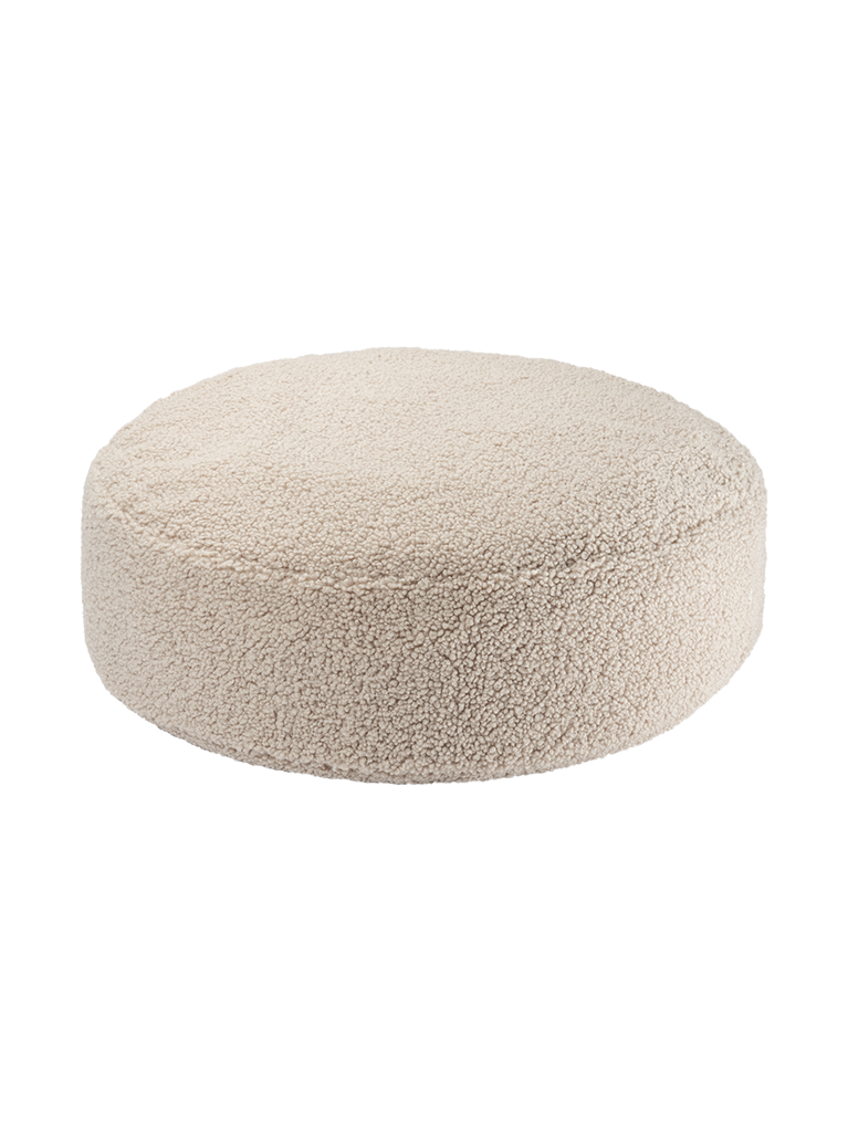 Poef Rond Biscuit - depauwwonen
