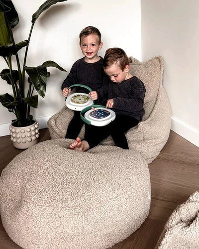 Poef Rond Biscuit by WigiWama