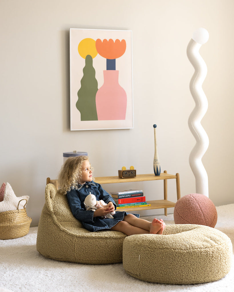 Poef Rond Matcha - depauwwonen