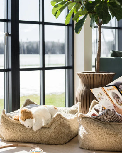 Poef Vierkant Biscuit - depauwwonen