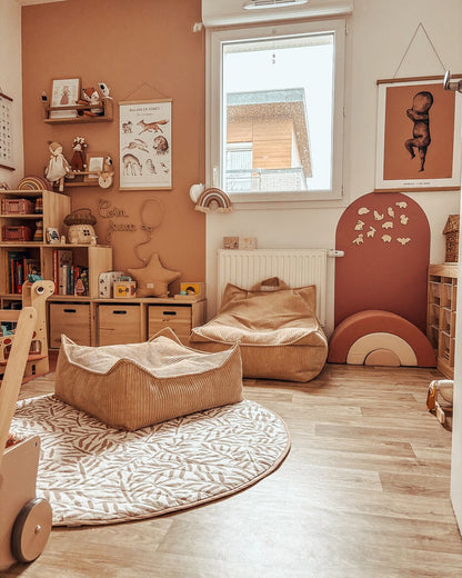 Poef Vierkant Brown Sugar - depauwwonen