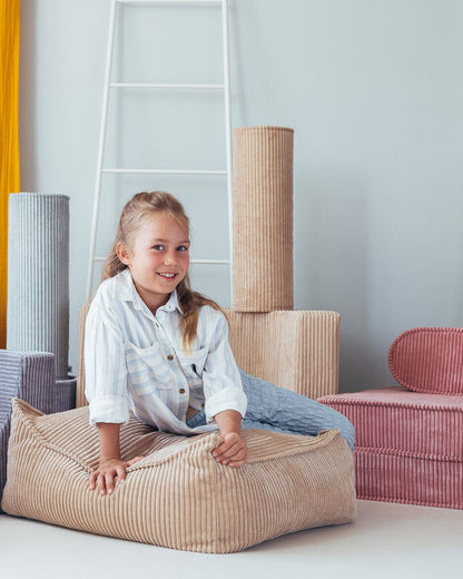 Poef Vierkant Brown Sugar - depauwwonen