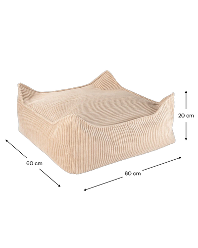 Poef Vierkant Brown Sugar by WigiWama