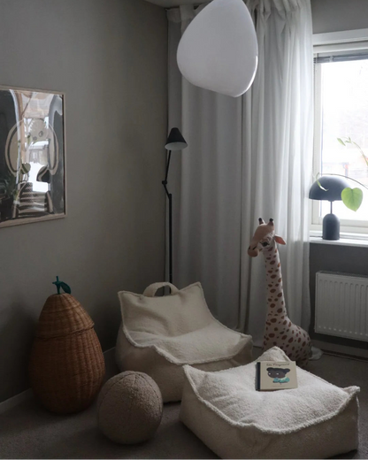 Poef Vierkant Cream White - depauwwonen