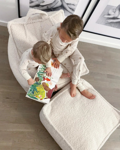 Poef Vierkant Cream White - depauwwonen