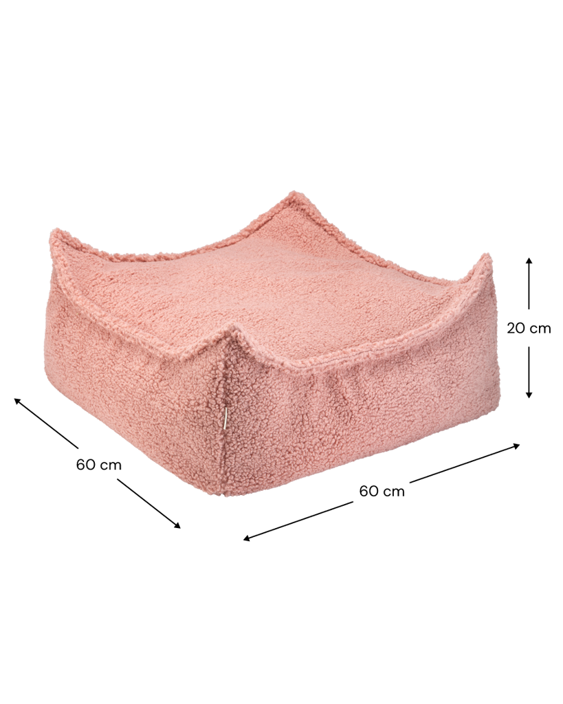 Poef Vierkant Guava Pink by WigiWama