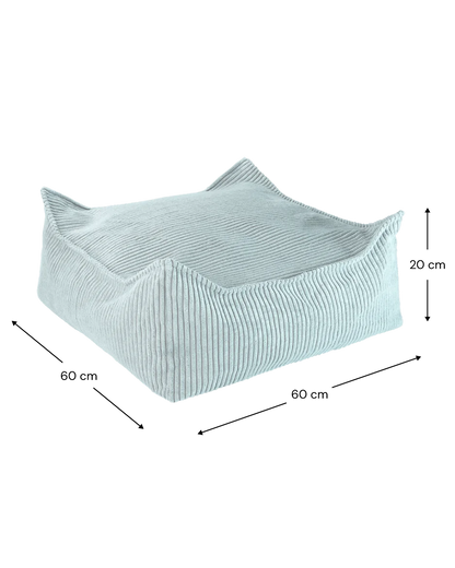 Poef Vierkant Peppermint Green - depauwwonen