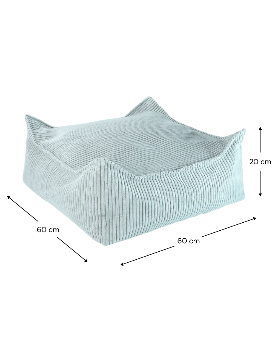 Poef Vierkant Peppermint Green - depauwwonen