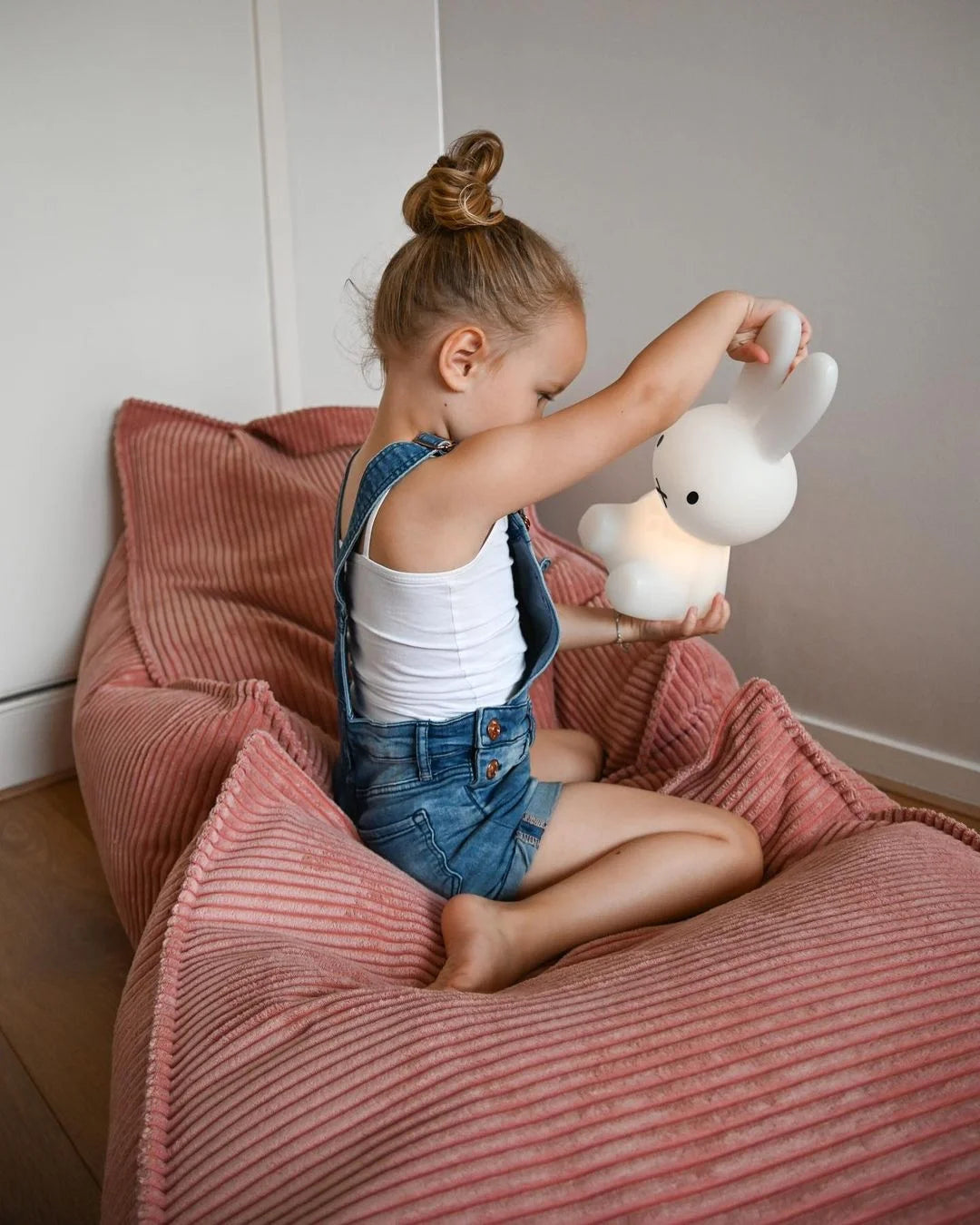 Poef Vierkant Pink Mousse - depauwwonen