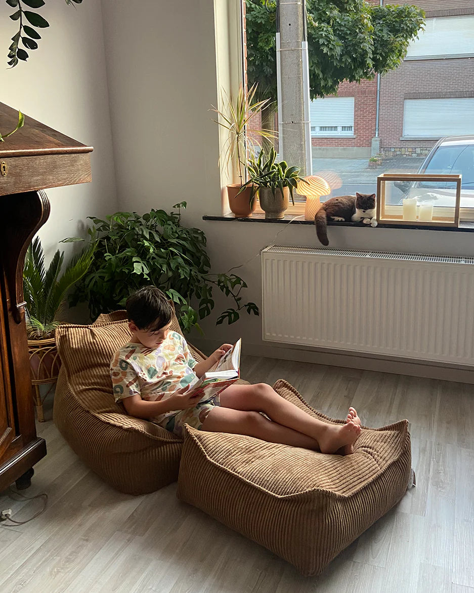 Poef Vierkant Toffee - depauwwonen