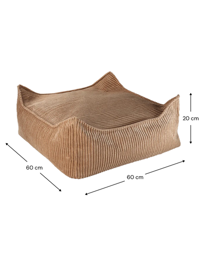 Poef Vierkant Toffee by WigiWama