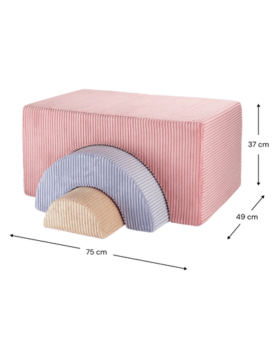 Speelset Pink Mousse Rainbow by WigiWama