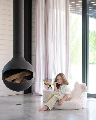 Zitzak Bear Cream White by WigiWama